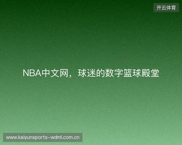 NBA中文网，球迷的数字篮球殿堂